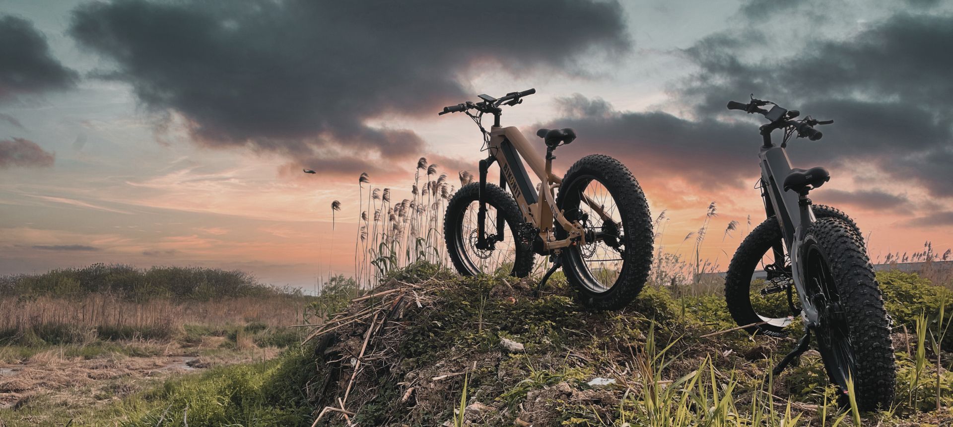 two bikonit all-terrain ebikes
