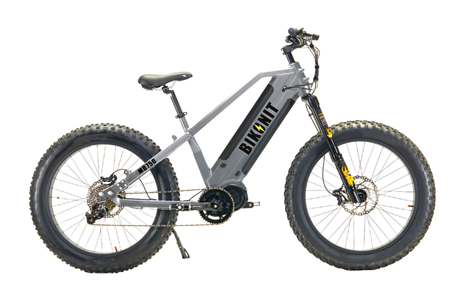 750W All-terrian Electric Bike -- Warthog MD750|Bikonit Matte Black / Dual Battery(90~100+Range)